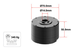 Dynamixel-Y YM070-210-M001-RH Endüstriyel Servo Robot Aktüatör (Motor) - Thumbnail