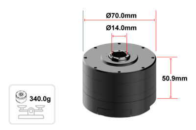 Dynamixel-Y YM070-210-M001-RH Endüstriyel Servo Robot Aktüatör (Motor)