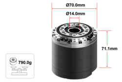 Dynamixel-Y YM070-210-R051-RH Endüstriyel Servo Robot Aktüatör (Sikloid Redüktörlü) - Thumbnail