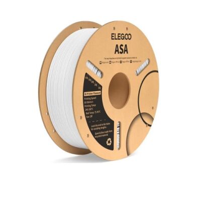 Elegoo 1.75mm ASA Filament - Beyaz, 1kg