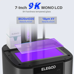 Elegoo Mars 4 Ultra 9K 3D Printer - Reçineli (mSLA) - Thumbnail