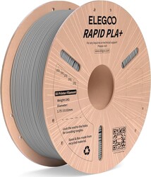 Elegoo - Elegoo 1.75mm RAPID PLA Plus Yüksek Hızlı Filament - Gri, 1kg Elegoo - Elegoo 1.75mm RAPID PLA Plus Yüksek Hızlı Filament - Gri, 1kg