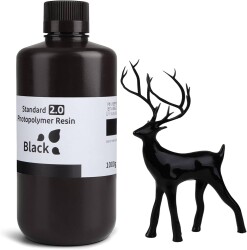 Elegoo - ELEGOO Standart 2.0 Reçine - Black, 1Kg Elegoo - ELEGOO Standart 2.0 Reçine - Black, 1Kg