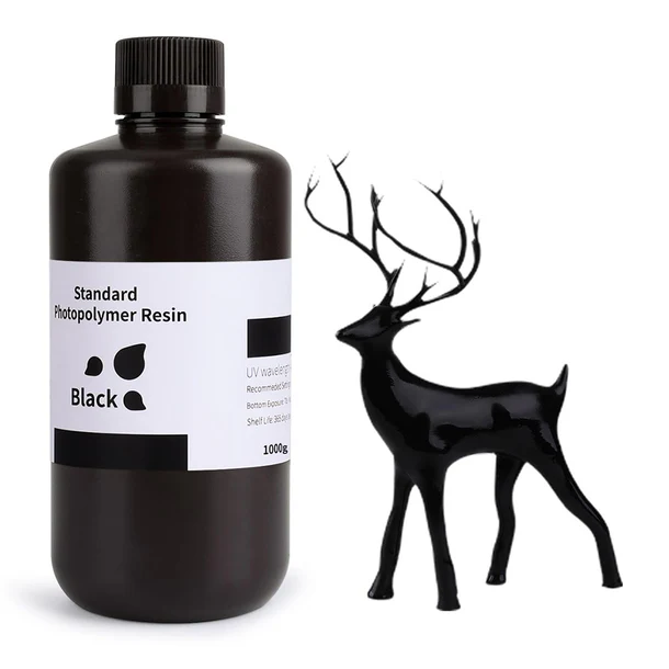 Elegoo - ELEGOO Standart Reçine - Black, 1Kg Elegoo - ELEGOO Standart Reçine - Black, 1Kg