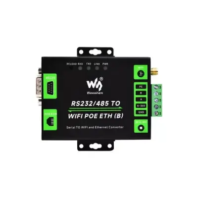 Endüstriyel Seri Sunucu RS232/485 To WiFi ve Ethernet (POE) - Modbus, MQTT GateWay