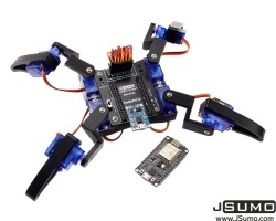 ESP Tabanlı Wifi Örümcek Robot Kiti - Demonte - Thumbnail