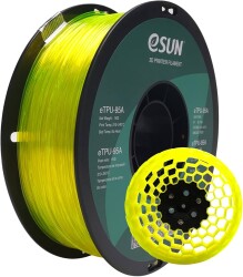 Esun - ESUN 1.75mm e-TPU (eTPU-95A) Esnek Filament - Koyu Sarı, 1kg