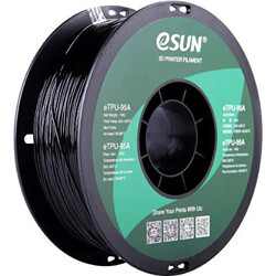 Esun - ESUN 1.75mm e-TPU (eTPU-95A) Esnek Filament - Siyah, 1kg