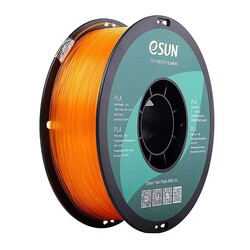 Esun - ESUN 1.75mm e-TPU (eTPU-95A) Esnek Filament - Transparan Cam Turuncu, 1kg
