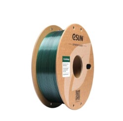 Esun - eSUN 1.75mm ePLA-Silk Magic 2 Renkli Parlak Filament - (Siyah Yeşil), 1kg