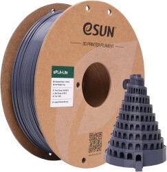 Esun - eSUN 1.75mm PLA Plus (PLA+) Filament - Gri, 1kg Esun - eSUN 1.75mm PLA Plus (PLA+) Filament - Gri, 1kg