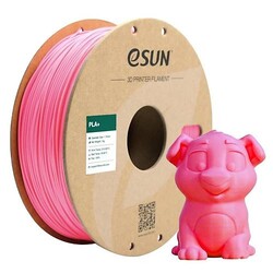 Esun - eSUN 1.75mm PLA Plus (PLA+) Filament - Pembe, 1kg