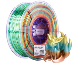 Esun - ESUN e-Silk PLA (ePLA-Silk) 1.75mm Estetik Filament - Rainbow, 1kg Esun - ESUN e-Silk PLA (ePLA-Silk) 1.75mm Estetik Filament - Rainbow, 1kg