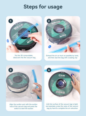 Esun e-Vacuum Kit PRO Filament Vakumlama Kiti (Elektrikli Pompasıyla)