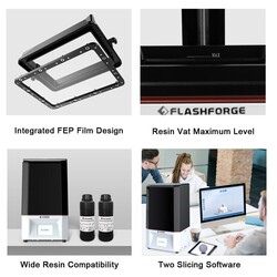 Flashforge Foto 6.0 LCD Printer - 2K Monokrom LCD ( Reçineli ) - Thumbnail