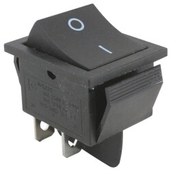Çin - Geniş Işıksız Anahtar (Rocker Switch) - Siyah, Işıksız, 4p, IC-106 Çin - Geniş Işıksız Anahtar (Rocker Switch) - Siyah, Işıksız, 4p, IC-106