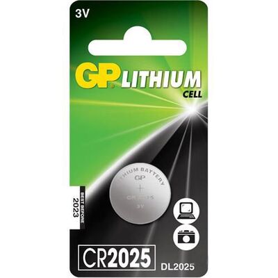 GP CR2025 3V Lityum Hafıza (Düğme - Buton) Pil - 1 adet