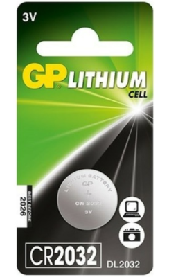 GP CR2032 3V Lityum Hafıza (Düğme - Buton) Pili - DL2032, ECR2032, 1 li