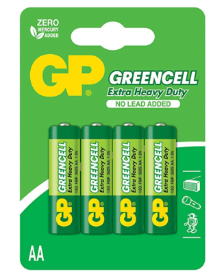 GP Greencell Extra Heavy Duty AA Kalem Pil - 1.5V, 4 lü