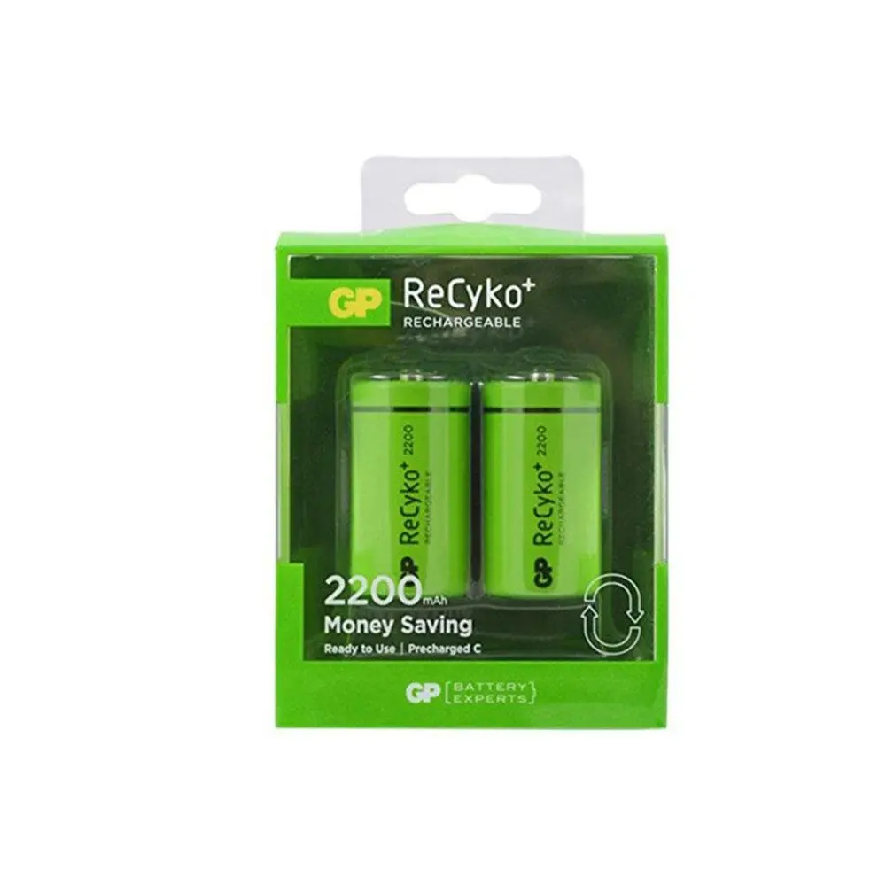 GP 2200 Series 1.2V Şarjlı Pil - 2200mAh, HRM20, D Size Büyük Boy, 2li