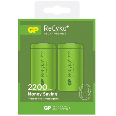GP ReCyko+ Money Saving 1.2V Şarjlı Pil - 2200mAh, HRM14, C (Orta) Boy, 2li