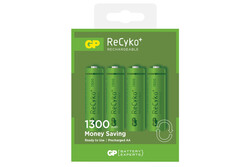 GP - GP ReCyko+ 1300 Series Şarjlı AA Kalem Pil - 130AAHC, 1.2V, 1300mAh, 4lü GP - GP ReCyko+ 1300 Series Şarjlı AA Kalem Pil - 130AAHC, 1.2V, 1300mAh, 4lü