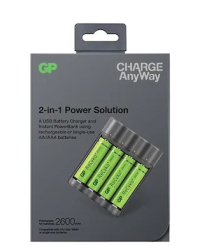 GP X411 4x2600mAh USB Şarj Cihazı ve Powerbank - Thumbnail