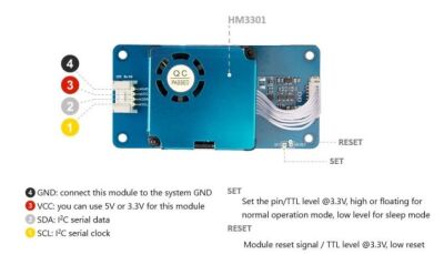 Grove - Lazer PM2.5 Gerçek Zamanlı Partikül Toz (Dust) Sensörü (HM3301)