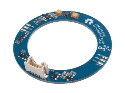 Grove - LED Ring (16 x WS2813 Mini) - Zincir Bağlantıya Uygun, 58mm Çap