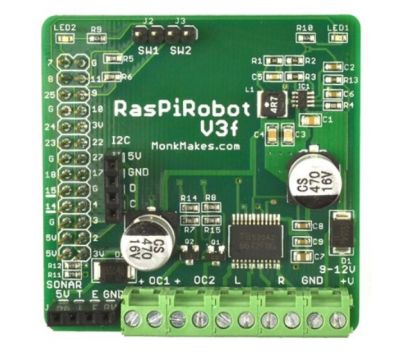 Grove - RaspiRobot Raspberry Pi Motor Sürücü Kartı v3 Grove - RaspiRobot Raspberry Pi Motor Sürücü Kartı v3