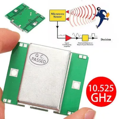 HB100 10.525GHz Doppler Radar Hareket Algılama Var Yok Sensörü