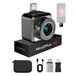 HIKMICRO Mini2Plus V2 Termal Kamera (-20 ila 400C) - Android & İOS Uyumlu, Manual Focus - Thumbnail