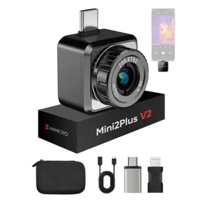 HIKMICRO Mini2Plus V2 Termal Kamera (-20 ila 400C) - Android & İOS Uyumlu, Manual Focus