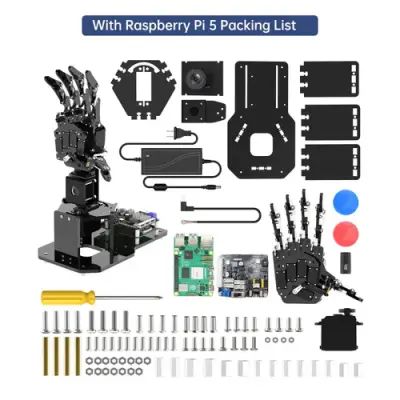 Hiwonder uHandPi Raspberry Pi AI Görüntü İşleyen Robotik El (RPi 5 8GB - Sağ) Hiwonder uHandPi Raspberry Pi AI Görüntü İşleyen Robotik El (RPi 5 8GB - Sağ)