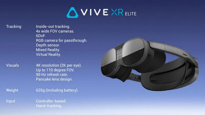 HTC Vive XR Elite Dönüştürülebilir All in One VR Headset