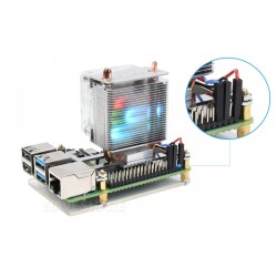 ICE Tower CPU Soğutucu Aktif Fan (Raspberry Pi 4, 3B+, 3B Uyumlu) 17431 - Thumbnail