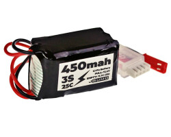 JSumo 3S 11.1V Lipo (Li-Po) Lityum Polimer Batarya - 450mAh 25C - Thumbnail
