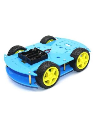 Jsumo 4WD Robomod Mavi Mobil Robot Gövde Seti