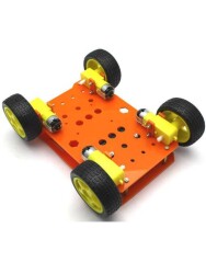 Jsumo 4WD Robomod Turuncu Arazi Robot Gövde Seti - Thumbnail