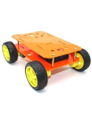 Jsumo 4WD Robomod Turuncu Arazi Robot Gövde Seti - Thumbnail