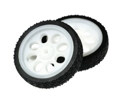 Jsumo 65mm Tekerlek Çifti (Sarı Renkli TT Motor Uyumlu) - 65x15 - Thumbnail