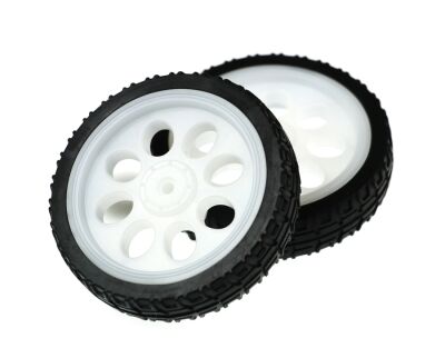 Jsumo 65mm Tekerlek Çifti (Sarı Renkli TT Motor Uyumlu) - 65x15