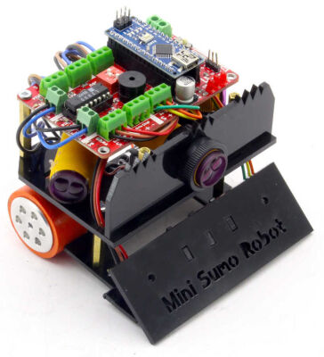 Jsumo FROG Mini Sumo Robot Kiti (Montajlı) Jsumo FROG Mini Sumo Robot Kiti (Montajlı)