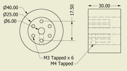 Jsumo JS4030 Kauçuk Sumo Robot Tekerleği - 40x30mm, 63g, 6mm - Thumbnail