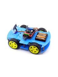 Jsumo Robomod 4WD Arduino Bluetooth Kontrollü Mavi (Demonte) - Thumbnail