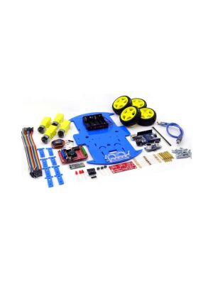Jsumo Robomod 4WD Arduino Bluetooth Kontrollü Mavi (Demonte)