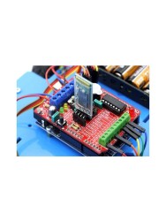 Jsumo Robomod 4WD Arduino Bluetooth Kontrollü Mavi Robot Kiti - Thumbnail