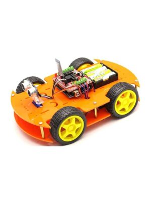 Jsumo Robomod 4WD Arduino Bluetooth Kontrollü Turuncu (Demonte)