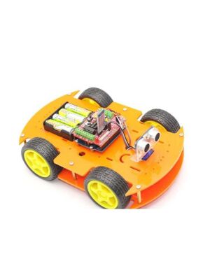 Jsumo Robomod 4WD Arduino Bluetooth Kontrollü Turuncu (Demonte)