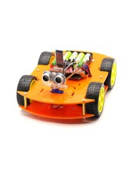 Jsumo Robomod 4WD Arduino Bluetooth Kontrollü Turuncu (Demonte) - Thumbnail